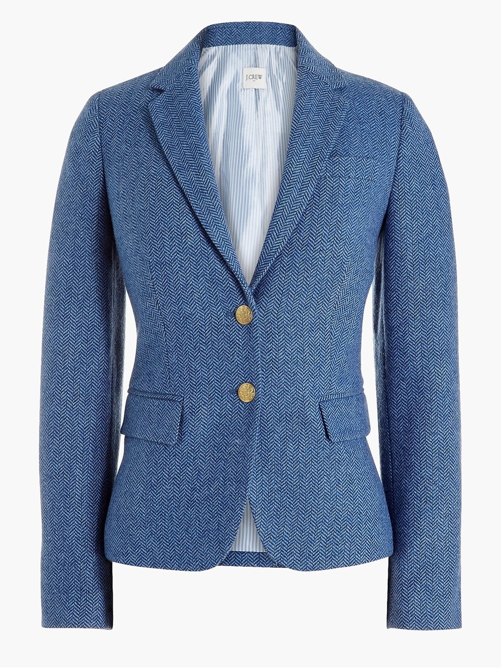 NWT J Crew Herringbone Schoolboy Blazer Size 2